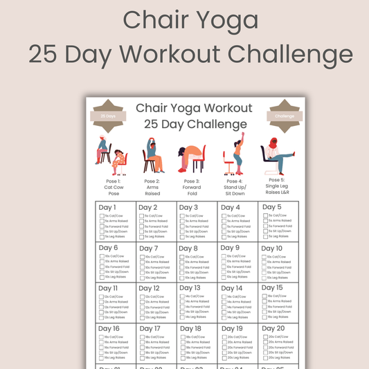 Chair Yoga Workout Challenge