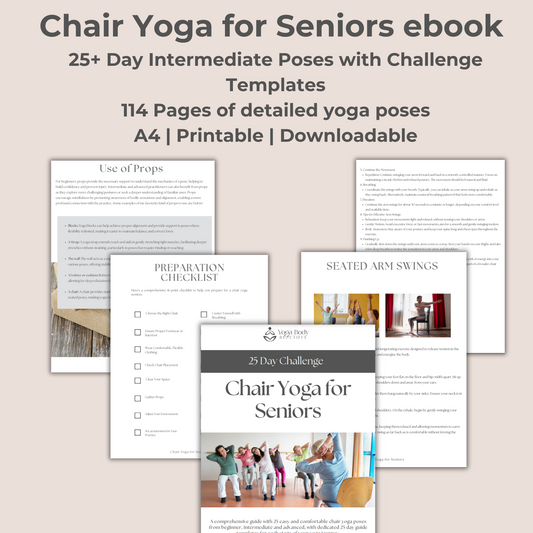 Intermediate Chair Yoga for Seniors Mini eBook