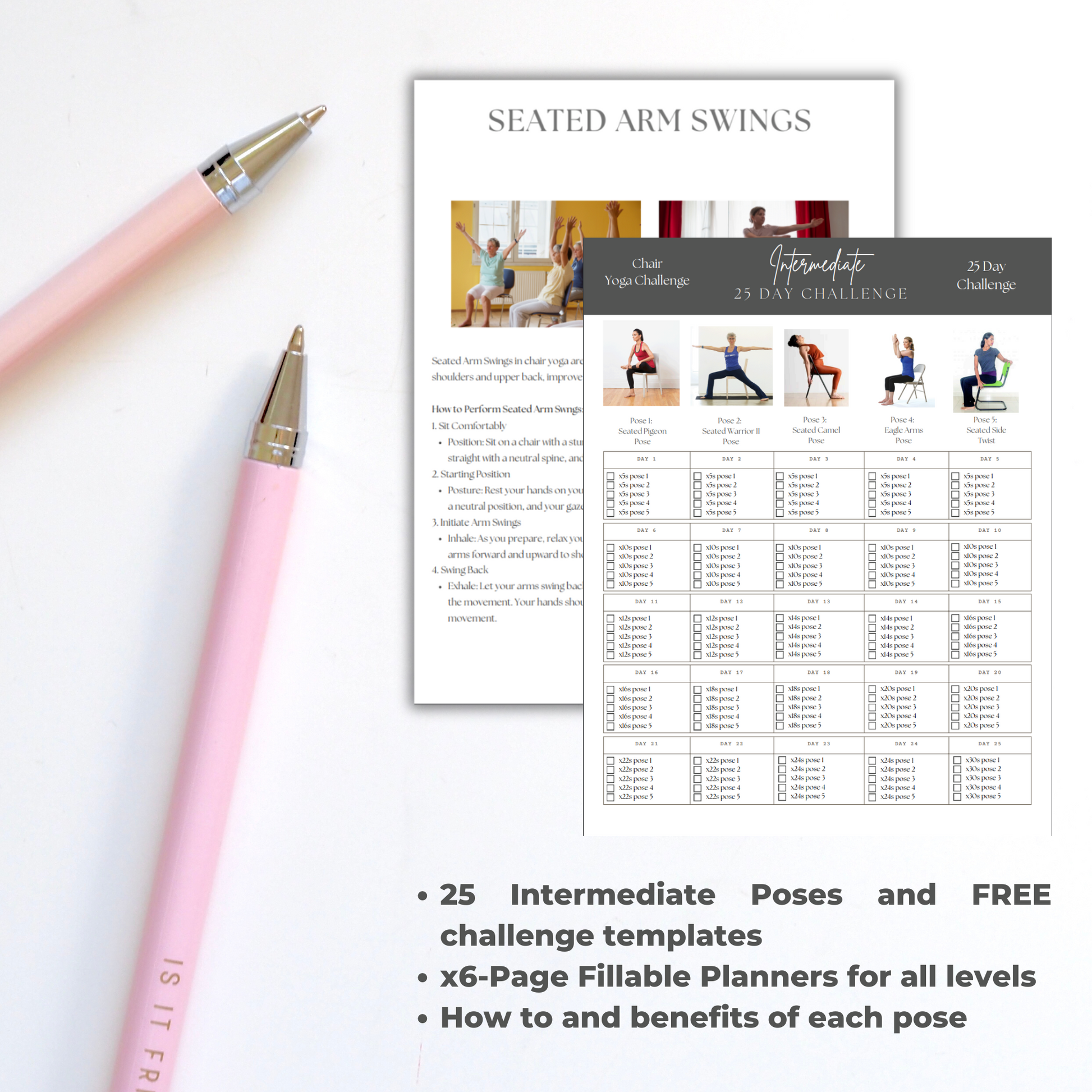 fitness program,fitness ebook, mini ebook, fitness template,yoga ebook,fitness planner,workout template,workout guide, ebook,personal training, yoga class,yoga instructor,digital fitness plan,Chair Yoga, Chair Exercises,25 day challenge,home workout